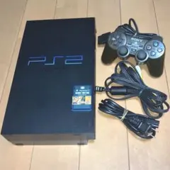 【動作良好 綺麗】 PS2 SCPH-30000 本体セット メモカ付き