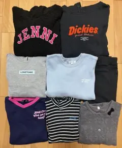 女の子キッズまとめ売り　トップス　パーカー　ボトムス　8点セット　150 160
