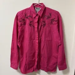 90's vintage Wrangler ウエスタンシャツ　ピンク　S