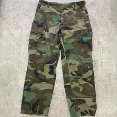 US 아미 리얼 USA 메이드 BDU 카고 팬츠 S-S 립스탑 카모