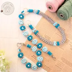 ショルダーストラップ 2way 花 スマホ 選べるカラー