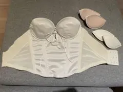 ブライダルインナー バックレスビスチェ D70 2種類パット BLOOMLuXE