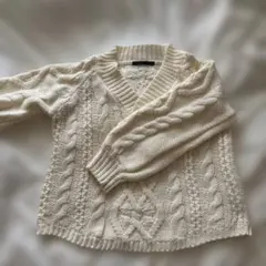 Heather 白ニット Fサイズ 美品のサムネイル
