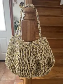 ハンドメイド 夏用バッグ ペーパーヤーン