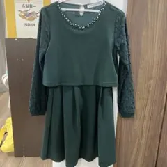THE EMPORIUM ダークグリーン ワンピースのサムネイル
