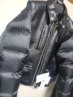 UNDERCOVER アンダーカバー 袖レザーダウンジャケット 黒