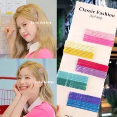 彩色髮夾10色50入組 韓國 KPOP TWICE IZONE著用