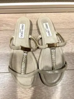 JIMMY CHOO ビジュー フラットサンダルのサムネイル