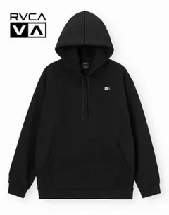 ▼(Ｌ/USA) 新品タグ付き RVCA ルーカ プルオーバー パーカーBLK
