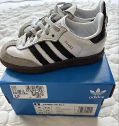 お値下げ✨adidas SAMBA ホワイト/ブラック　14センチ