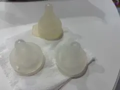 シリコン 哺乳瓶用乳首 S 3個セット