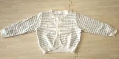 ファミリア カーディガン 80　薄手　ボーダー