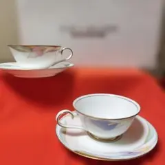 新品　HOYA 花柄デザイン カップ・ソーサー セット