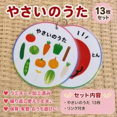 ✿やさいのうた✿ ポケットシアター 保育教材 13枚セット