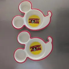 ミッキーマウス お子様プレート 2個セット