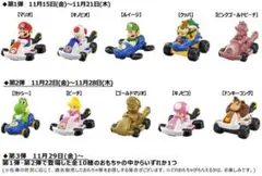 マクドナルドのハッピーセットのマリオカート　コンプリート