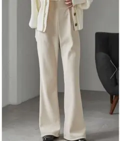 ニットワイドパンツ