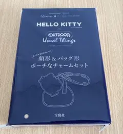 リンネル　ハローキティ × アウトドアプロダクツ　顔形＆バッグ形ポーチなチャーム