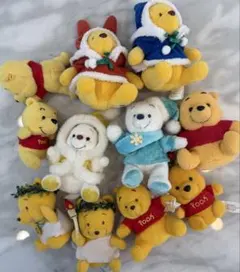 くまのプーさん ぬいぐるみ 11体セット Disney まとめ売り 小サイズ