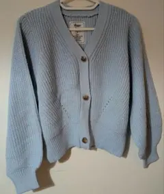 ニットカーディガン　レピピアルマリオ　160 サックスカラー