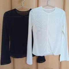 ユニクロ マメクロゴウチ シアークルーネックT 2枚セット Mサイズ