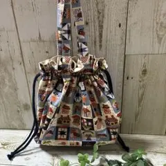 巾着型トートバッハンドメイド