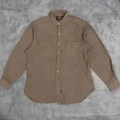 新品 RRL Lサイズ ウエスタン シャツ 長袖 グレー ゴマ - メルカリ