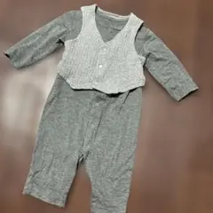 ほぼ新品コムサフォセット　ロンパース　70〜80