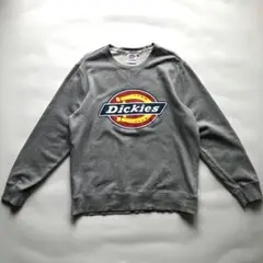 ★美品★ディッキーズ プリントスウェット XXL クルーネック グレー 裏毛のサムネイル
