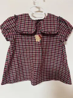 ファミリア 90 ブラウス　チュニック　チェック