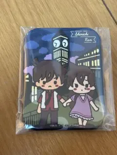 名探偵コナン メモリアルカット ビッグスクエア缶バッジ 工藤新一 毛利蘭