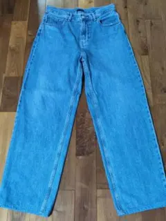 【UNIQLO】ワイドストレートジーンズ 29㌅ BLUE