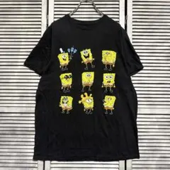SPONGEBOB SQUAREPANTS Tシャツ ブラック L