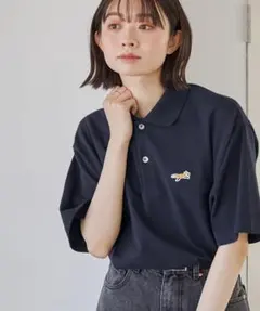 新品　PENNEYS/ペニーズ 別注 THE FOX ロゴポロシャツ　ネイビー