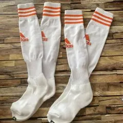 新品ですが訳あり！adidasサッカーソックス　アディダス2足　23〜25cm