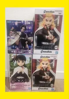 大人気アニメ「鬼滅の刃」 フィギュア　まとめ売り　栗花落カナヲ　煉獄杏寿郎　胡蝶