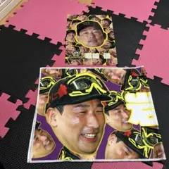 選手顔デザイン 大判タオル 2枚セット