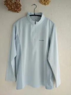 モンベル クール ロングスリーブジップ シャツ Women's ライトブルー