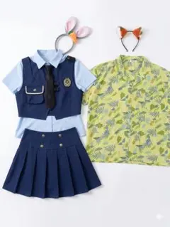 ズートピア　コスチューム　コスプレ　ジュディ　ニック　2点セットのサムネイル