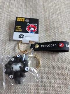 クロミ　関西大阪万博 黒ミャクミャク サンリオ 立体マスコットキーホルダー