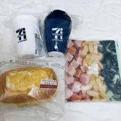 セブンイレブン ハッピーくじ　C賞　パンポーチ　B賞　ぬいぐるみ　G賞　ポーチ