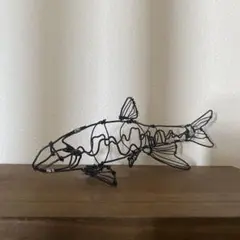 立体ワイヤーアート01「オイカワ」