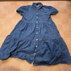 GAP デニム 半袖 ワンピース L 140サイズ