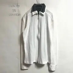 Men's Bigi メンズビギ リブジップアップ カットソー ホワイト02Mのサムネイル