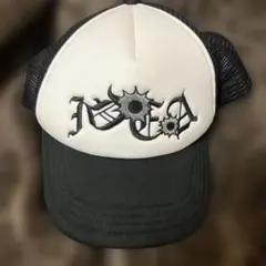 NGCA 刺繍ロゴ キャップ 白と黒