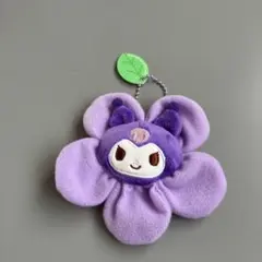 クロミちゃん紫色の花形キャラクターキーチェーン