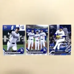 TOPPS NOW ドジャース 大谷翔平、山本由伸、佐々木朗希 3枚セット 新品