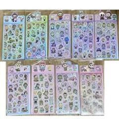 ラブブ　ホログラムシール　9枚セット　キラキラシール　LABUBU ステッカー