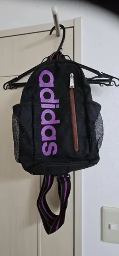 adidas メッシュバッグ 黒・紫