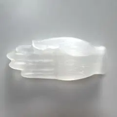 パワーストーン 天然石 セレナイト ハムサの手 カービング 御守り